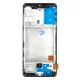 Samsung Galaxy A41 LCD + érintőpanel kerettel, fekete, SM-A415