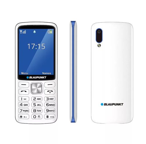 Blaupunkt V25 mobiltelefon, kártyafüggetlen, dual sim, magyar nyelvű, fehér