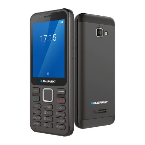 Blaupunkt FL06 mobiltelefon, kártyafüggetlen, magyar nyelvű, hibrid, 4G, fekete