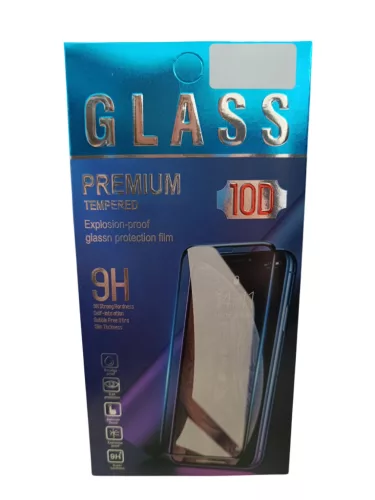iPhone 13 / 13 Pro / 14 / 16e / 17e / SE4 (2025) (6.1") előlapi üvegfólia, robbanásbiztos, fekete, full glue, 9H, 10D