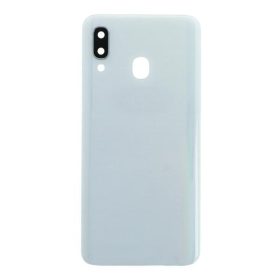   Samsung Galaxy A40 gyári készülék hátlap, bontott, kamera lencsével, fehér, SM-A405