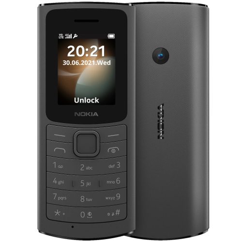 Nokia 110 4G (Ta-1386) fekete mobiltelefon