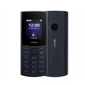   Nokia 110 4G (2024) mobiltelefon, kártyafüggetlen, magyar nyelvű, dual sim, kék (Midnight Blue), TA-1661