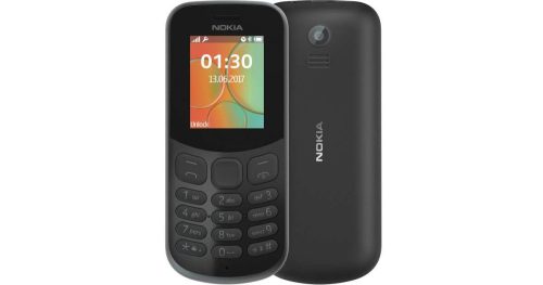 Nokia 130 (2017) mobiltelefon, kártyafüggetlen, magyar nyelvű, dual sim, fekete