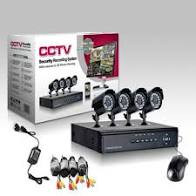 CCTV fekete 4 kamerás biztonsági rendszer 4K HD