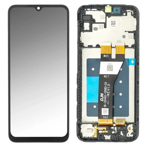 Samsung Galaxy A14 5G LCD + érintőpanel kerettel, gyári, fekete, SM-A146P