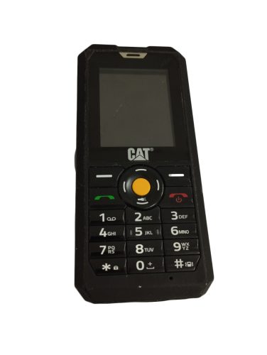  [K.ÁFA] Caterpillar CAT B30 mobiltelefon, por / csepp / ütésálló, fekete (HASZNÁLT, DOBOZ ÉS TARTOZÉK NÉLKÜL)
