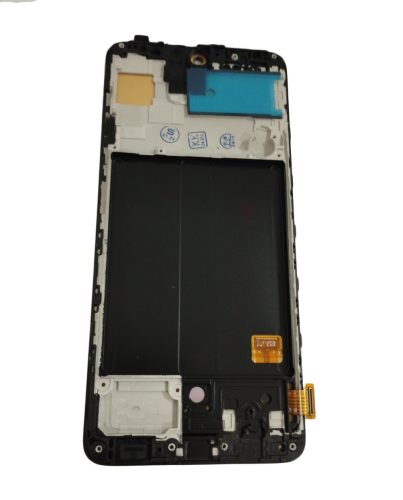 Samsung Galaxy A51 OLED LCD + érintőpanel kerettel, fekete, SM-A515