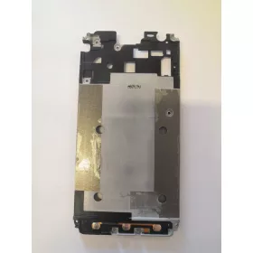   Samsung G389 Galaxy Xcover 3 fekete gyári bontott belső középkeret+funkciógomb flex