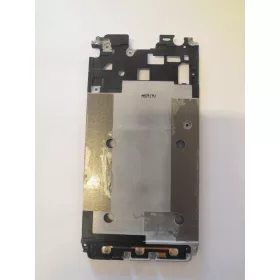   Samsung G389 Galaxy Xcover 3 fekete gyári bontott belső középkeret+funkciógomb flex
