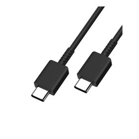   Samsung Type-C - Type-C gyorstöltő adatkábel, gyári, fekete, 1M, 3A, EP-DA705BBE (CSOMAGOLÁS NÉLKÜLI)