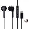 Huawei CM33 Mate 20 Pro / P30 Pro fekete gyári Type-C stereo headset csomagolt