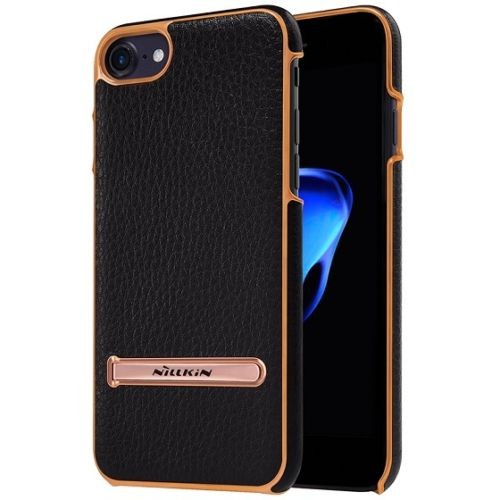 Nillkin M-Jarl iPhone 7 (4,7") iPhone 8 (4,7") fekete bőr prémium hátlap tok