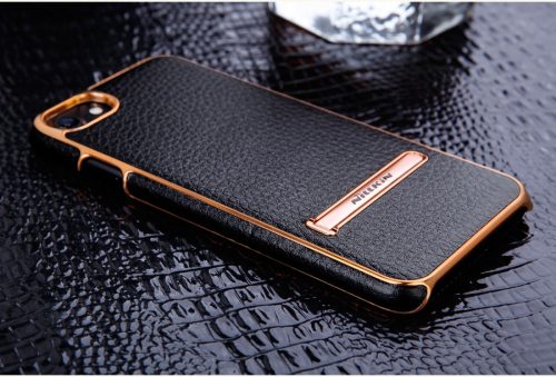 iPhone 7 Plus (5,5") iPhone 8 Plus (5,5") fekete bőr prémium hátlap tok, Nillkin M-Jarl 