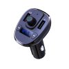 Bluetooth FM transmitter, 2xUSB, LED kijelző, 3A, fekete, XO-BCC05