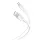 Micro USB gyorstöltő adatkábel, 2.1A, 1M, fehér, XO-NB212