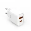 Hálózati gyors töltőfej, 1x USB / 1x Type-C, 3A / 20W, fehér, XO-CE12(EU)