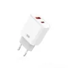 Hálózati gyors töltőfej, 1x USB / 1x Type-C, 3A / 20W, fehér, XO-CE12(EU)
