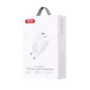 Hálózati gyors töltőfej, 1x USB / 1x Type-C, 3A / 20W, fehér, XO-CE12(EU)