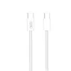 Type-C - Type-C adatkábel, fehér, nylon fonott, 1M, 60W, XO-NB-Q260A