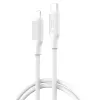 Type-C - iPhone 8pin gyorstöltő adatkábel, fehér, 1M, 27W, XO-NB-Q265A