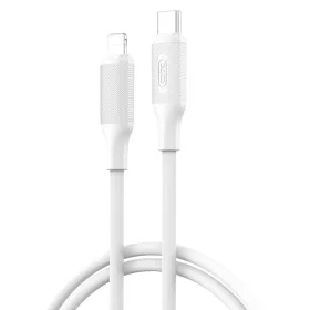   Type-C - iPhone 8pin gyorstöltő adatkábel, fehér, 1M, 27W, XO-NB-Q265A