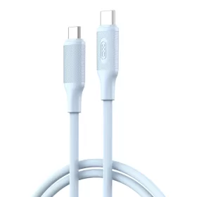 Type-C - Type-C adatkábel, kék, 1M, 60W, XO-NB-Q265B