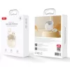 Stereo bluetooth headset vezeték nélküli töltőtokkal, TWS, bézs, XO X33