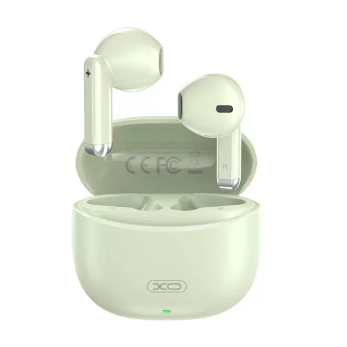 Stereo bluetooth headset vezeték nélküli töltőtokkal, TWS, zöld, XO X33