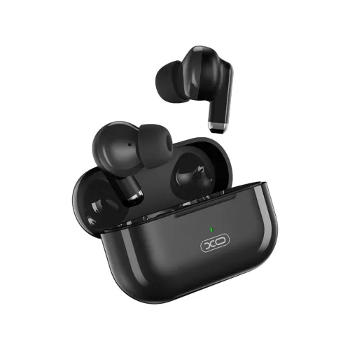Stereo bluetooth headset vezeték nélküli töltőtokkal, TWS, fekete, XO X40