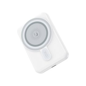   Magsafe / mágneses power bank, 1xType-C, 10000 mAh, 20W / 3A, fehér, kitámasztható, XO PR264