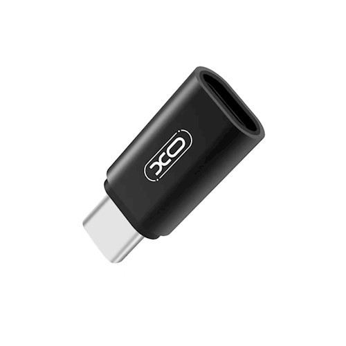 XO NB131 micro usb - Type-C adapter fekete