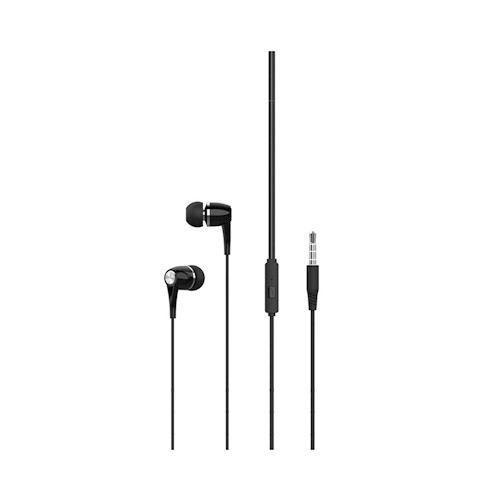 XO EP21 fekete 3.5mm jack stereo headset fülhallgató