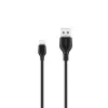 Type-C adatkábel, 2M, 2.1A / 12W, fekete, XO NB103