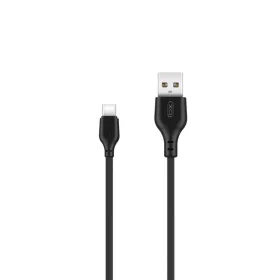 Type-C adatkábel, 2M, 2.1A / 12W, fekete, XO NB103