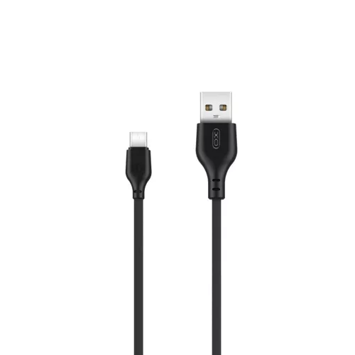 Type-C adatkábel, 2M, 2.1A / 12W, fekete, XO NB103