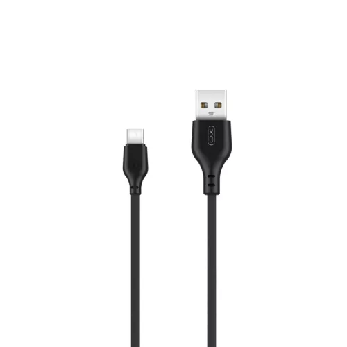 Type-C adatkábel, 2M, 2.1A / 12W, fekete, XO NB103