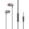 XO EP38 szürke 3.5mm jack hangerőszabályzós stereo headset fülhallgató