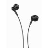 XO EP39 stereo headset, 3.5mm jack csatlakozó, fülhallgató, fekete