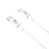Type-C - iPhone 8pin gyorstöltő adatkábel, 20W, 2M, fehér, XO NB-Q189B