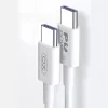 Type-C - Type-C gyorstöltő adatkábel, PD 60W / 3A, 1M, fehér, XO-NB-Q190A