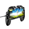 XO H6 A fekete ventilátoros vezetékes gamepad mobiltelefonhoz