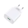 Hálózati gyors töltőfej, 1x USB, 3A / 18W, fehér, XO-CE02D(EU)