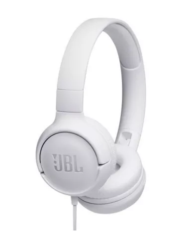 JBL Tune 500 vezetékes fejhallgató, fehér