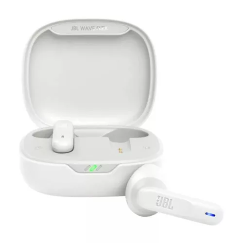 JBL Wave Flex stereo bluetooth headset vezeték nélküli töltőtokkal, TWS, fehér