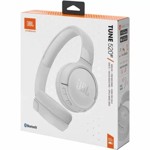 JBL Tune 520 vezeték nélküli fejhallgató, BT5.0, fehér
