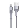 Borofone micro USB sötét szürke adatkábel 1m 2,4A