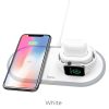 Hoco CW21 3in1 (iPhone, AirPods, Apple Watch) fehér vezeték nélküli (Wireless) töltő 2A 10W