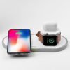 Hoco CW21 3in1 (iPhone, AirPods, Apple Watch) fehér vezeték nélküli (Wireless) töltő 2A 10W