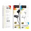Stereo headset 3.5 mm jack csatlakozóval, fehér, Hoco M60